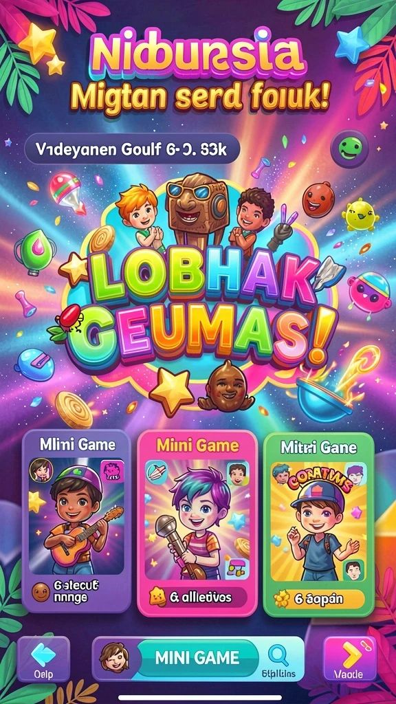 8qr - Tampilan menu utama yang sederhana dan menarik.