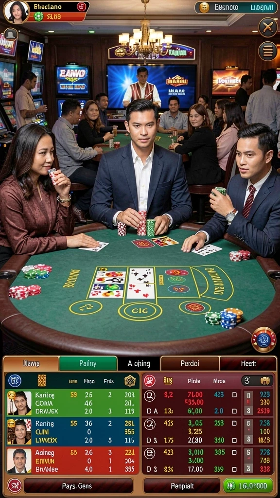 qgluck - Fitur sosial untuk bermain bersama teman.